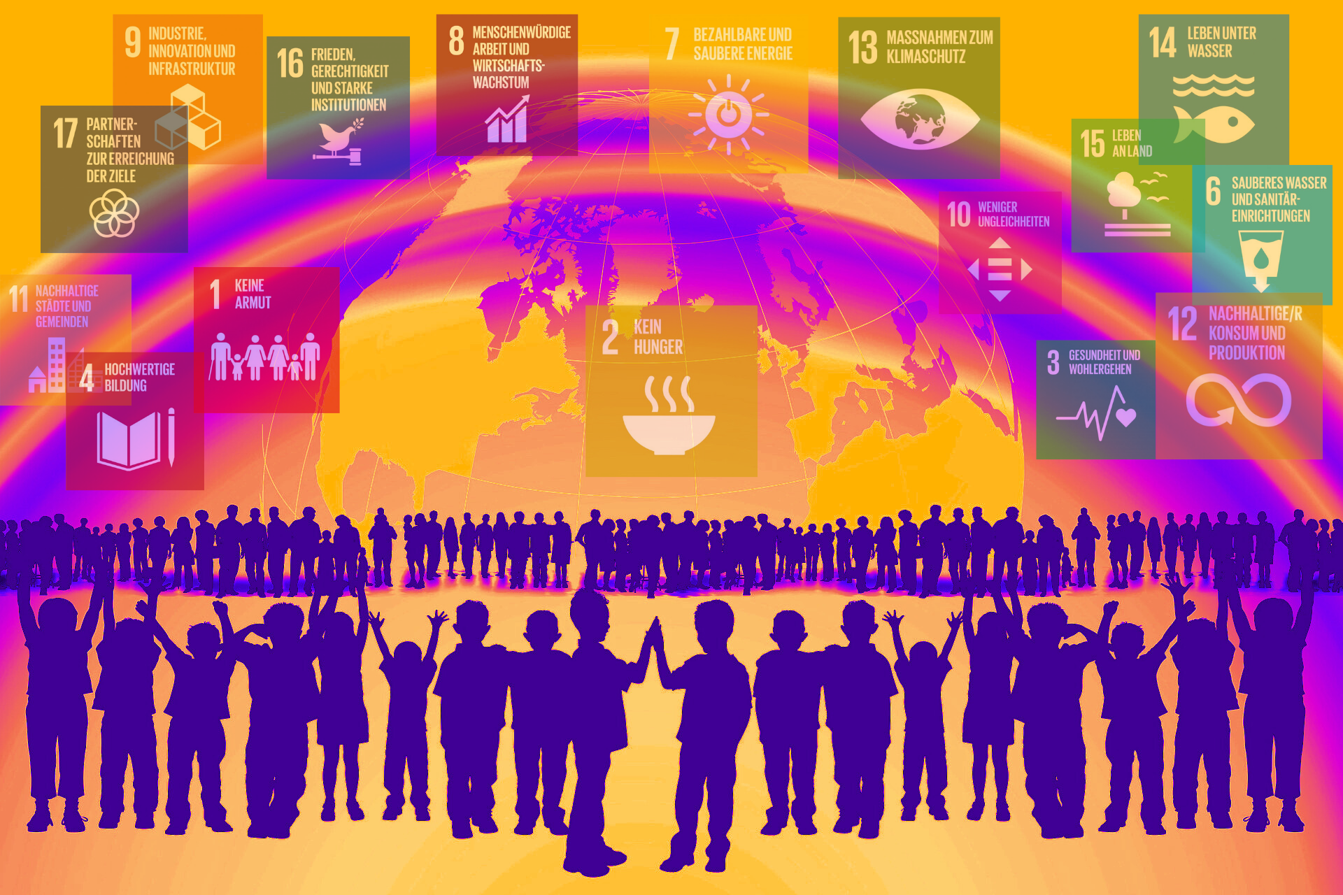 Menschen setzen sich aktiv für die Umsetzung der SDGs ein – mit globaler Wirkung & echter Selbstwirksamkeit.